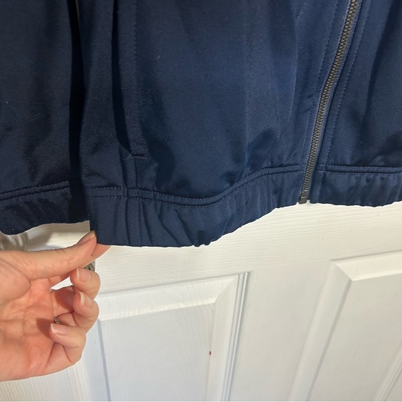 Adidas Navy Blue track suit jacket. Full Zip. Womens Medium. Athletic - Picture 9 of 15